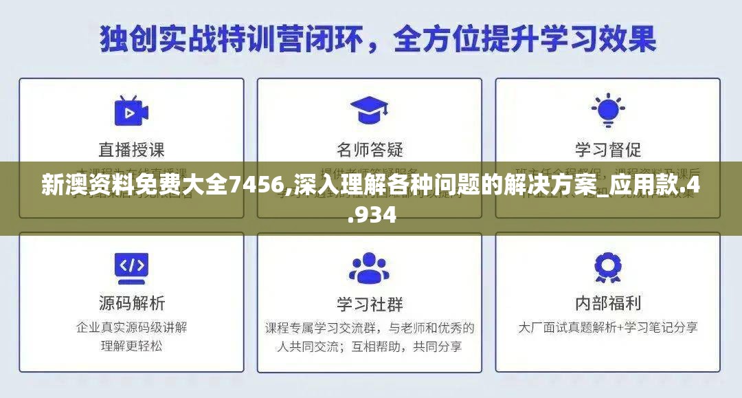 新澳资料免费大全7456,深入理解各种问题的解决方案_应用款.4.934