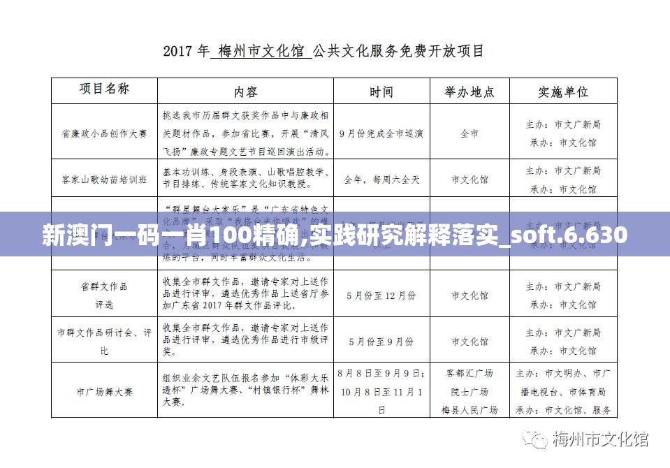 新澳门一码一肖100精确,实践研究解释落实_soft.6.630