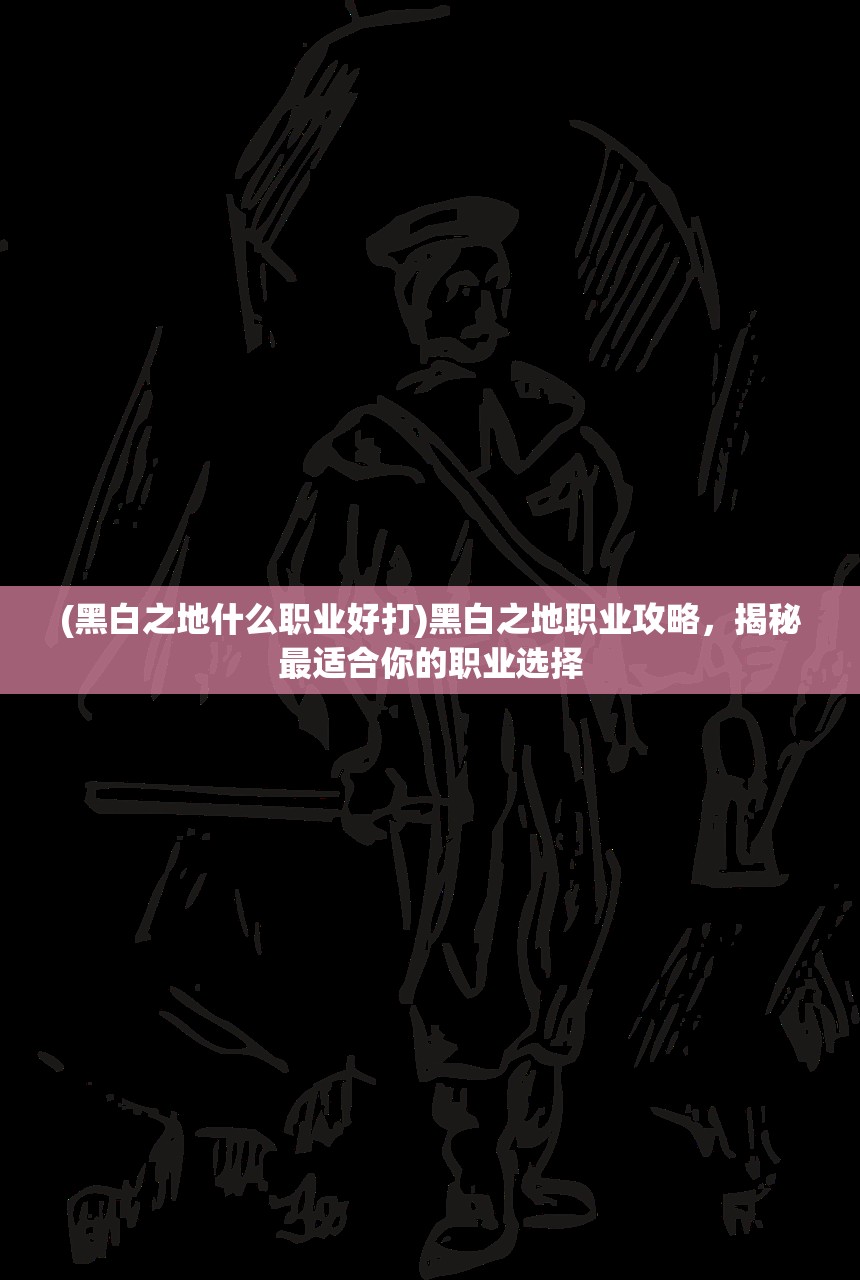 (黑白之地什么职业好打)黑白之地职业攻略，揭秘最适合你的职业选择